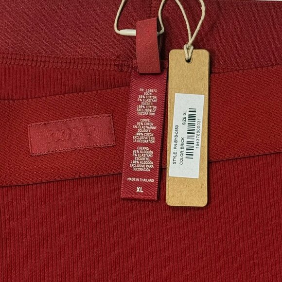 SKIMS Cotton‎ Rib Boy Shorts Brick XL - Picture 7 of 9